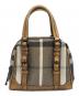 BURBERRY BLUE LABEL（バーバリー ブルー レーベル）の古着「ハンドバッグ」｜グレー×ブラウン