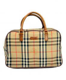 BURBERRY（バーバリー）の古着「ミニボストンバッグ」｜ブラウン