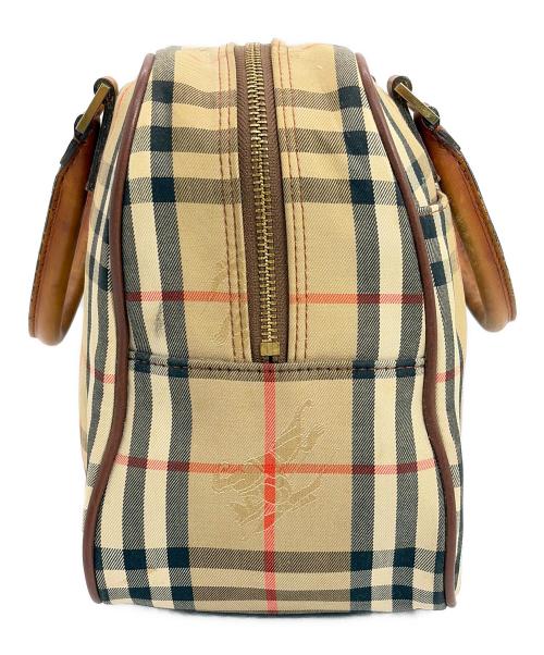 BURBERRY（バーバリー）BURBERRY (バーバリー) ミニボストンバッグ ブラウンの古着・服飾アイテム