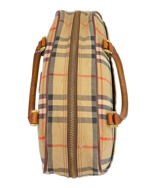 BURBERRY（バーバリー）BURBERRY (バーバリー) ミニボストンバッグ ブラウンの古着・服飾アイテム
