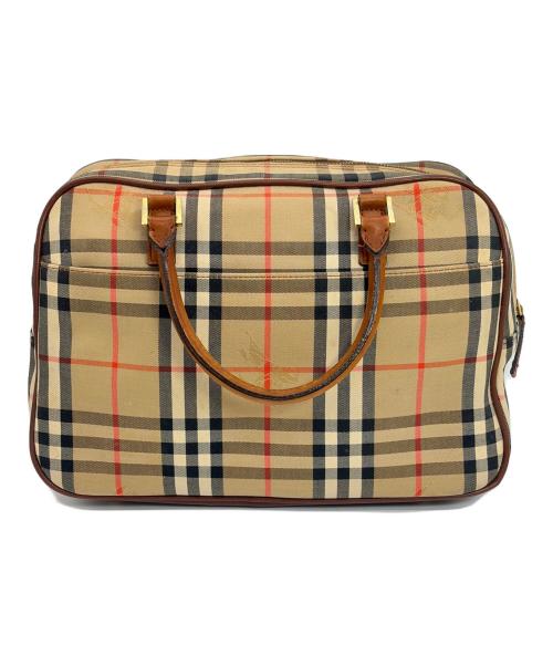 BURBERRY（バーバリー）BURBERRY (バーバリー) ミニボストンバッグ ブラウンの古着・服飾アイテム