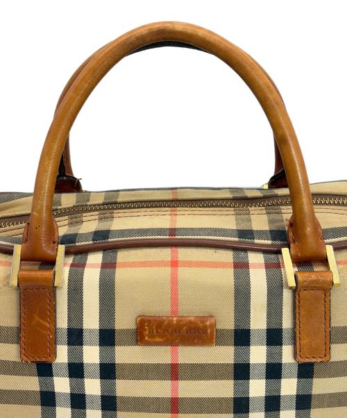 BURBERRY（バーバリー）BURBERRY (バーバリー) ミニボストンバッグ ブラウンの古着・服飾アイテム