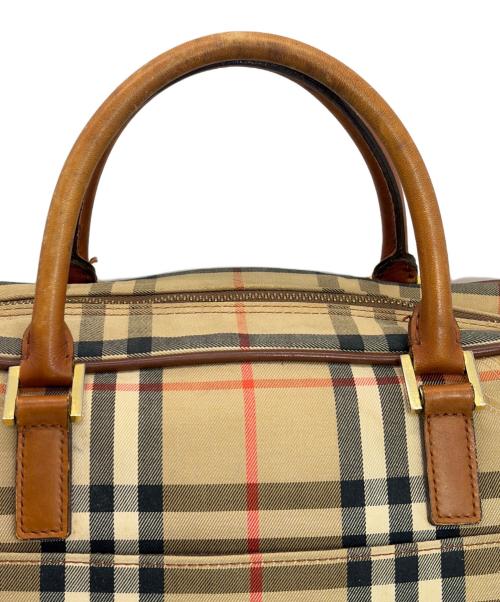 BURBERRY（バーバリー）BURBERRY (バーバリー) ミニボストンバッグ ブラウンの古着・服飾アイテム
