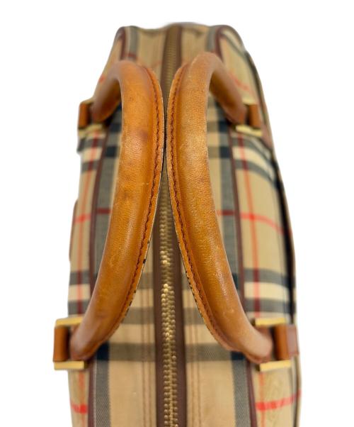 BURBERRY（バーバリー）BURBERRY (バーバリー) ミニボストンバッグ ブラウンの古着・服飾アイテム