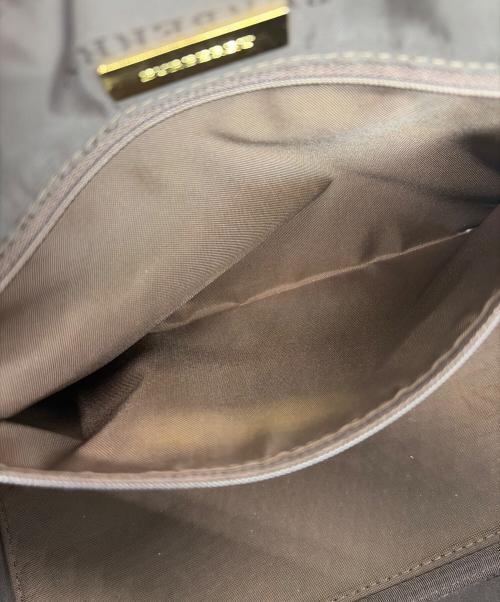 BURBERRY（バーバリー）BURBERRY (バーバリー) ミニボストンバッグ ブラウンの古着・服飾アイテム