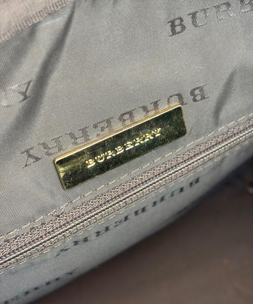 BURBERRY（バーバリー）BURBERRY (バーバリー) ミニボストンバッグ ブラウンの古着・服飾アイテム