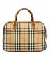BURBERRY (バーバリー) ミニボストンバッグ ブラウン：15000円