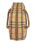 中古・古着 BURBERRY (バーバリー) ミニボストンバッグ ブラウン：15000円