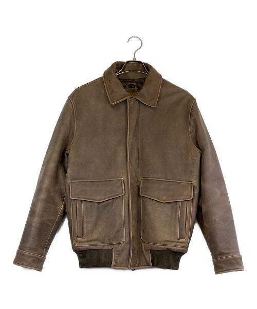 Eddie Bauer（エディーバウアー）Eddie Bauer (エディーバウアー) フライトジャケット ブラウン サイズ:SIZE Sの古着・服飾アイテム