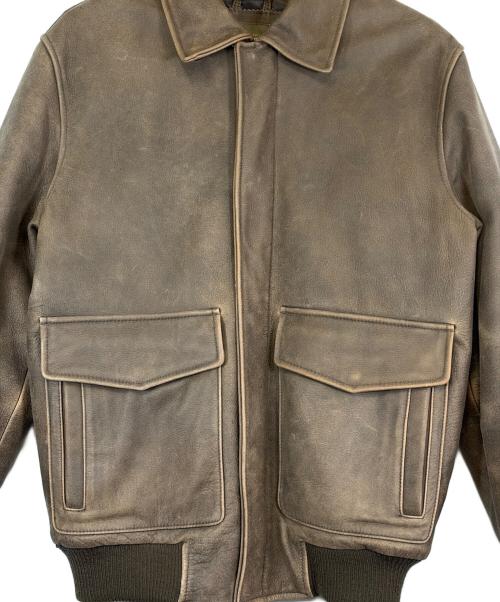 Eddie Bauer（エディーバウアー）Eddie Bauer (エディーバウアー) フライトジャケット ブラウン サイズ:SIZE Sの古着・服飾アイテム