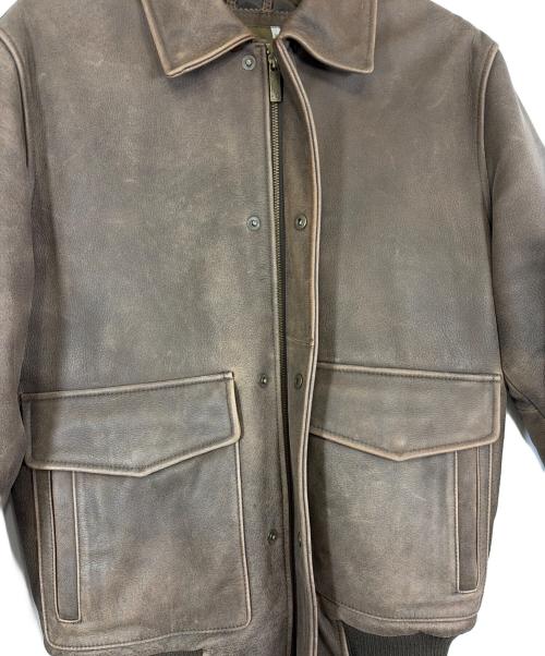 Eddie Bauer（エディーバウアー）Eddie Bauer (エディーバウアー) フライトジャケット ブラウン サイズ:SIZE Sの古着・服飾アイテム