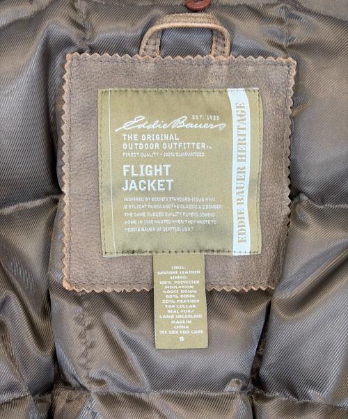 Eddie Bauer（エディーバウアー）Eddie Bauer (エディーバウアー) フライトジャケット ブラウン サイズ:SIZE Sの古着・服飾アイテム