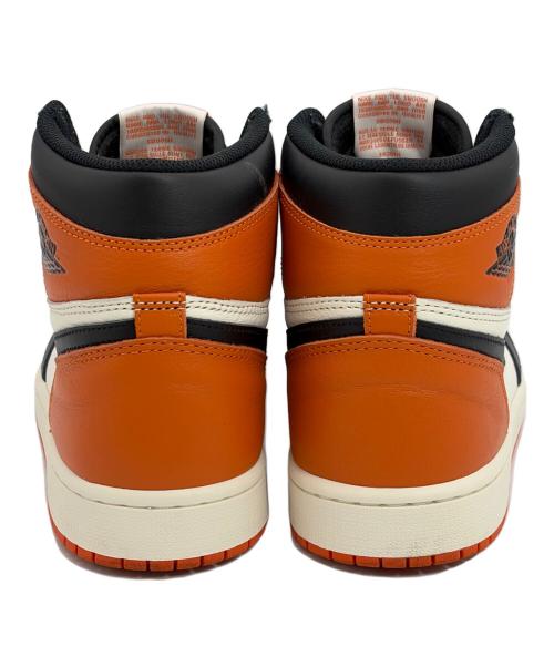 NIKE（ナイキ）NIKE (ナイキ) ハイカットスニーカー/AIR JORDAN1/エア ジョーダン ワン ブラック×オレンジ サイズ:SIZE 27cmの古着・服飾アイテム