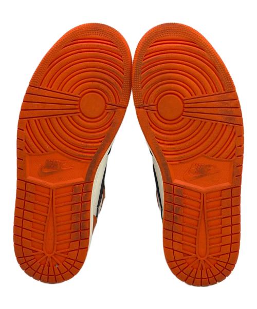 NIKE（ナイキ）NIKE (ナイキ) ハイカットスニーカー/AIR JORDAN1/エア ジョーダン ワン ブラック×オレンジ サイズ:SIZE 27cmの古着・服飾アイテム