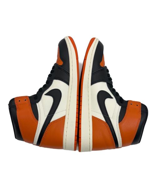 NIKE（ナイキ）NIKE (ナイキ) ハイカットスニーカー/AIR JORDAN1/エア ジョーダン ワン ブラック×オレンジ サイズ:SIZE 27cmの古着・服飾アイテム