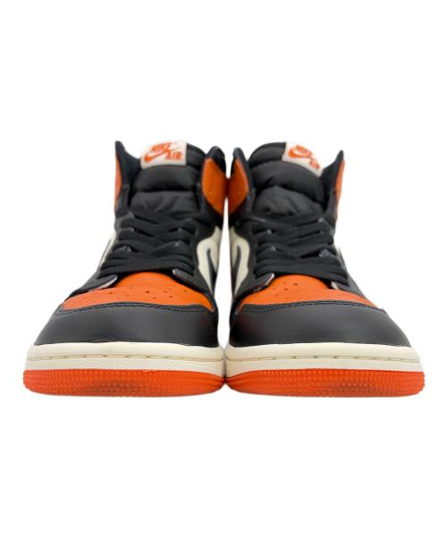 NIKE（ナイキ）NIKE (ナイキ) ハイカットスニーカー/AIR JORDAN1/エア ジョーダン ワン ブラック×オレンジ サイズ:SIZE 27cmの古着・服飾アイテム