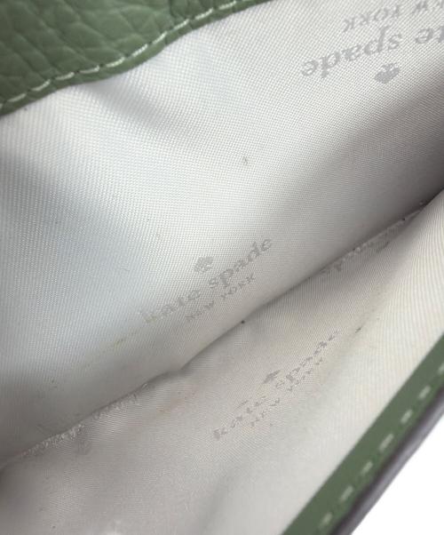 Kate Spade（ケイトスペード）Kate Spade (ケイトスペード) ラウンドファスナー長財布 グリーンの古着・服飾アイテム