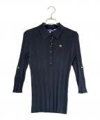 BURBERRY BLUE LABELバーバリー ブルー レーベル）の古着「ポロシャツ」｜ネイビー