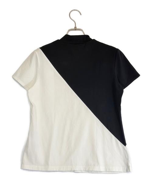 LANVIN SPORT（ランバン スポーツ）LANVIN SPORT (ランバン スポーツ) 半袖カットソー ブラック×ホワイト サイズ:SIZE 38（M)の古着・服飾アイテム