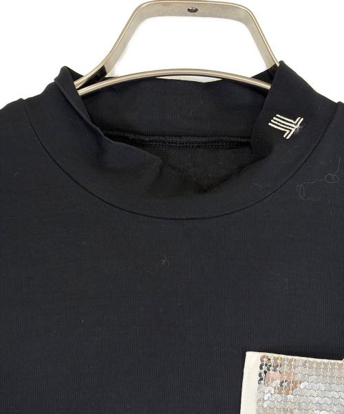 LANVIN SPORT（ランバン スポーツ）LANVIN SPORT (ランバン スポーツ) 半袖カットソー ブラック×ホワイト サイズ:SIZE 38（M)の古着・服飾アイテム