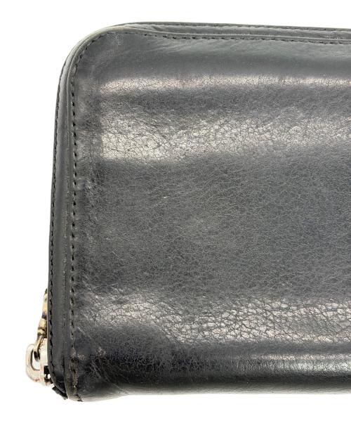 CHROME HEARTS（クロムハーツ）CHROME HEARTS (クロムハーツ) REC Fジップ 3セメタリークロスパッチ ウォレット ブラックの古着・服飾アイテム