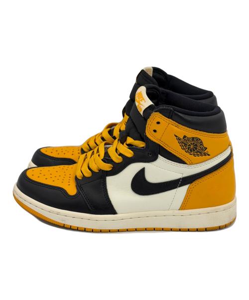 NIKE（ナイキ）NIKE (ナイキ) ハイカットスニーカー//エア ジョーダン ワン レトロ ハイ オージー ブラック×イエロー サイズ:SIZE 25cmの古着・服飾アイテム