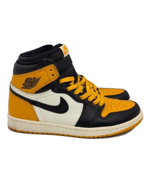 NIKE（ナイキ）NIKE (ナイキ) ハイカットスニーカー//エア ジョーダン ワン レトロ ハイ オージー ブラック×イエロー サイズ:SIZE 25cmの古着・服飾アイテム