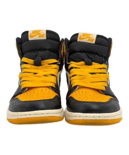 NIKE（ナイキ）NIKE (ナイキ) ハイカットスニーカー//エア ジョーダン ワン レトロ ハイ オージー ブラック×イエロー サイズ:SIZE 25cmの古着・服飾アイテム