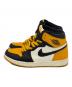 NIKE (ナイキ) ハイカットスニーカー//エア ジョーダン ワン レトロ ハイ オージー ブラック×イエロー サイズ:SIZE 25cm：13000円