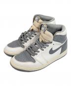 NIKEナイキ）の古着「ハイカットスニーカー/Air Jordan 1 High OG/エアー・ジョーダン・ワン・ハイ・オージー」｜グレー×ホワイト