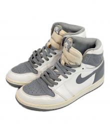 NIKE（ナイキ）の古着「ハイカットスニーカー/Air Jordan 1 High OG/エアー・ジョーダン・ワン・ハイ・オージー」｜グレー×ホワイト