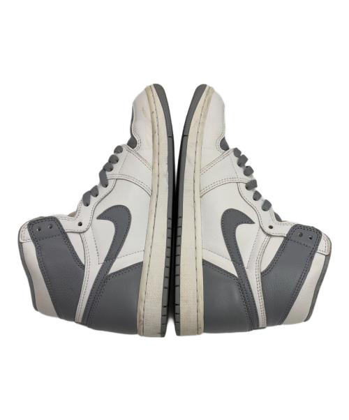 NIKE（ナイキ）NIKE (ナイキ) ハイカットスニーカー/Air Jordan 1 High OG/エアー・ジョーダン・ワン・ハイ・オージー グレー×ホワイト サイズ:SIZE 25.5cmの古着・服飾アイテム