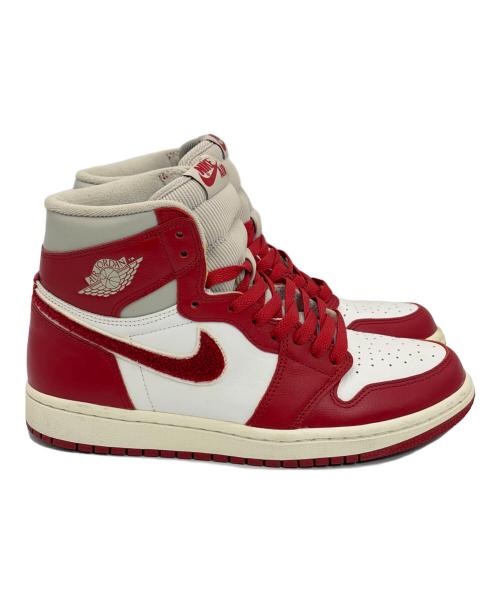 NIKE（ナイキ）NIKE (ナイキ) ハイカットスニーカー/Women's Air Jordan 1 High OG/ウィメンズ・エアー・ジョーダン・ワン・ハイ・オージー レッド×ホワイト サイズ:SIZE 25.5cmの古着・服飾アイテム