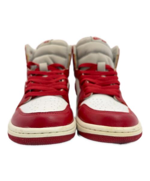 NIKE（ナイキ）NIKE (ナイキ) ハイカットスニーカー/Women's Air Jordan 1 High OG/ウィメンズ・エアー・ジョーダン・ワン・ハイ・オージー レッド×ホワイト サイズ:SIZE 25.5cmの古着・服飾アイテム