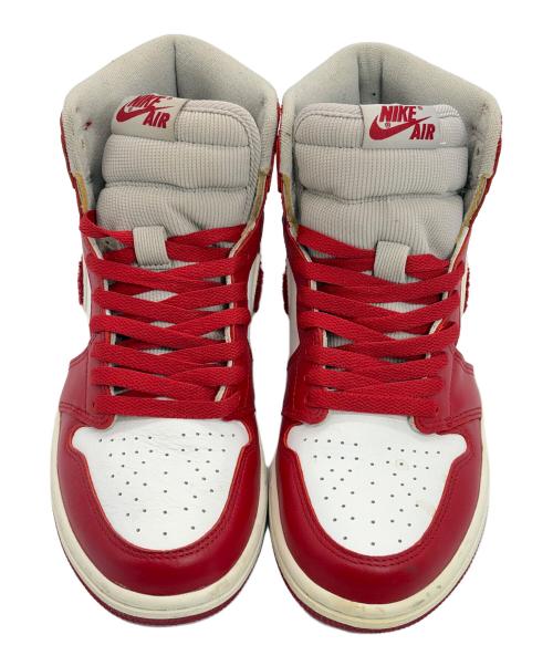 NIKE（ナイキ）NIKE (ナイキ) ハイカットスニーカー/Women's Air Jordan 1 High OG/ウィメンズ・エアー・ジョーダン・ワン・ハイ・オージー レッド×ホワイト サイズ:SIZE 25.5cmの古着・服飾アイテム
