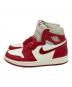 NIKE (ナイキ) ハイカットスニーカー/Women's Air Jordan 1 High OG/ウィメンズ・エアー・ジョーダン・ワン・ハイ・オージー レッド×ホワイト サイズ:SIZE 25.5cm：7000円