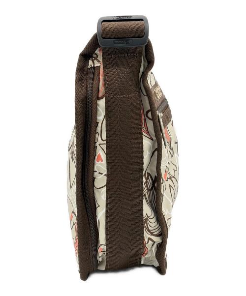 LeSportsac（レスポートサック）LeSportsac (レスポートサック) ショルダーバッグ アイボリー×ブラウンの古着・服飾アイテム