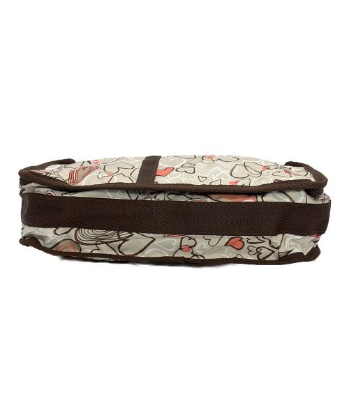 LeSportsac（レスポートサック）LeSportsac (レスポートサック) ショルダーバッグ アイボリー×ブラウンの古着・服飾アイテム