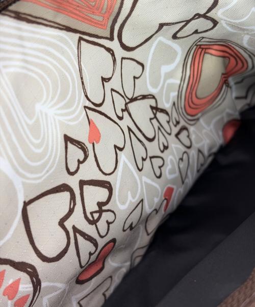 LeSportsac（レスポートサック）LeSportsac (レスポートサック) ショルダーバッグ アイボリー×ブラウンの古着・服飾アイテム