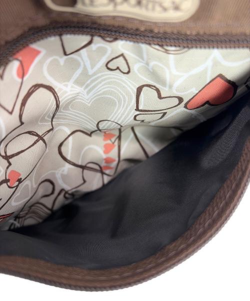 LeSportsac（レスポートサック）LeSportsac (レスポートサック) ショルダーバッグ アイボリー×ブラウンの古着・服飾アイテム