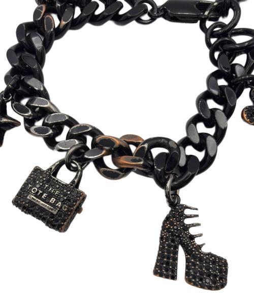 MARC JACOBS（マークジェイコブス）MARC JACOBS (マークジェイコブス) ミニ アイコン チャーム ブレスレット ブラックの古着・服飾アイテム