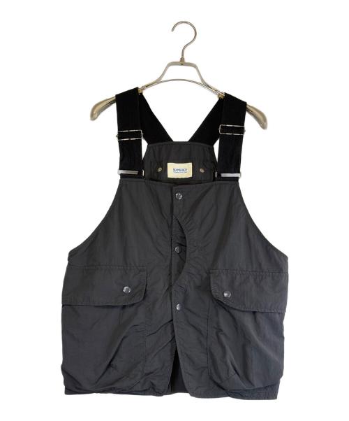 BEAMS BOY（ビームスボーイ）BEAMS BOY (ビームスボーイ) ナイロンハンティングベスト ブラック サイズ:不明の古着・服飾アイテム