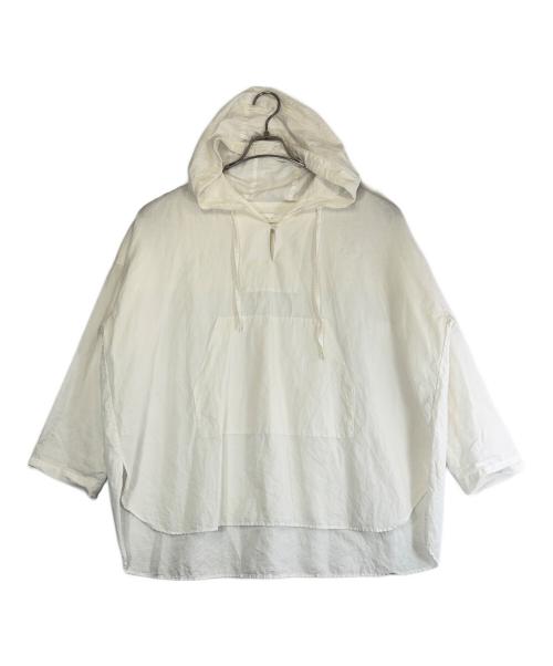 KAGURE（カグレ）KAGURE (カグレ) コットンリネンパーカー ホワイト サイズ:SIZE Freeの古着・服飾アイテム