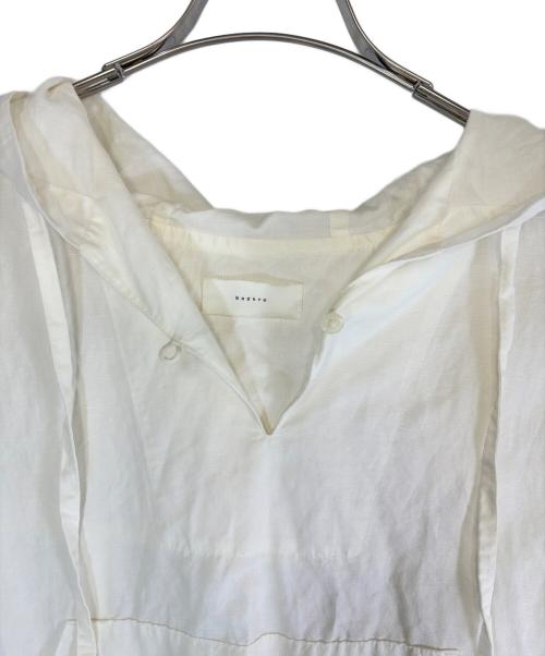 KAGURE（カグレ）KAGURE (カグレ) コットンリネンパーカー ホワイト サイズ:SIZE Freeの古着・服飾アイテム