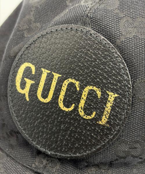 GUCCI（グッチ）GUCCI (グッチ) GGキャンバスキャップ ブラックの古着・服飾アイテム