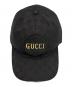 GUCCI (グッチ) GGキャンバスキャップ ブラック：23000円