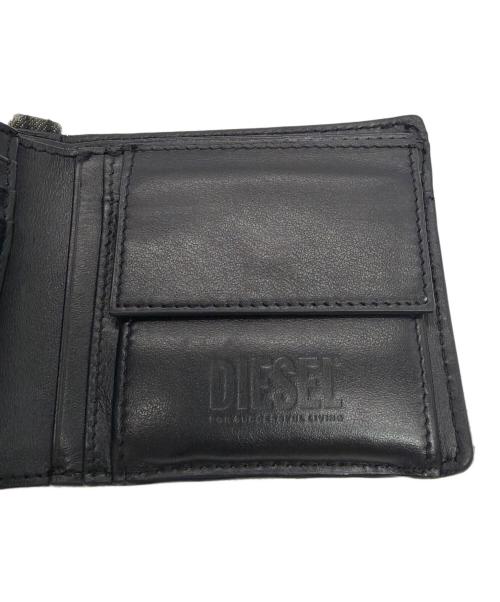 DIESEL（ディーゼル）DIESEL (ディーゼル) 2つ折り財布 ブラックの古着・服飾アイテム