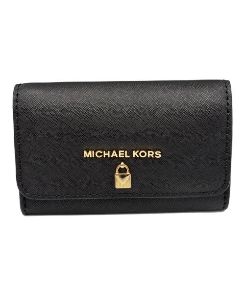 MICHAEL KORS（マイケルコース）MICHAEL KORS (マイケルコース) カード入れ ブラックの古着・服飾アイテム