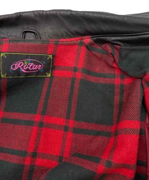 ROTAR（ローター）ROTAR (ローター) ダブルライダースジャケット ブラック サイズ:Mの古着・服飾アイテム
