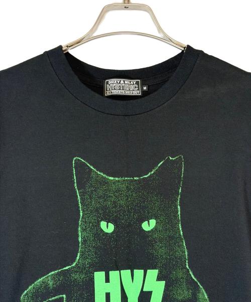 Hysteric Glamour（ヒステリックグラマー）Hysteric Glamour (ヒステリックグラマー) プリントTシャツ ブラック サイズ:SIZE Mの古着・服飾アイテム